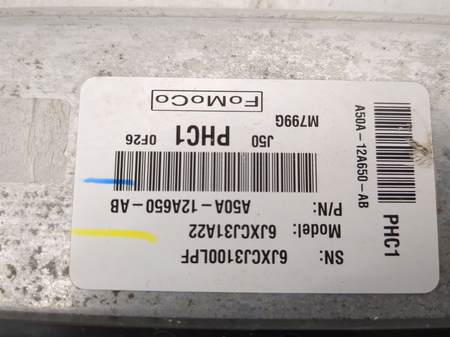 2010 Mazda Cx9 PCM Engine Control Computer ECU ECM PCU OEM P/N:A50A-12A650-AB 6JXC J31A22, 6JXCJ3100LPF Fits OEM Used Auto P