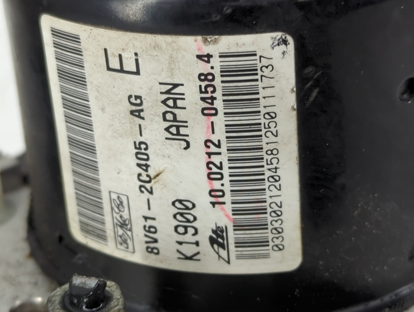2010 Mazda Mazda3 ABS Pump Control Module Replacement P/N:8V61-2C405-AG 10.0212-0458.4, A42G, 10W172, 0004-04-96D0 Fits OEM 