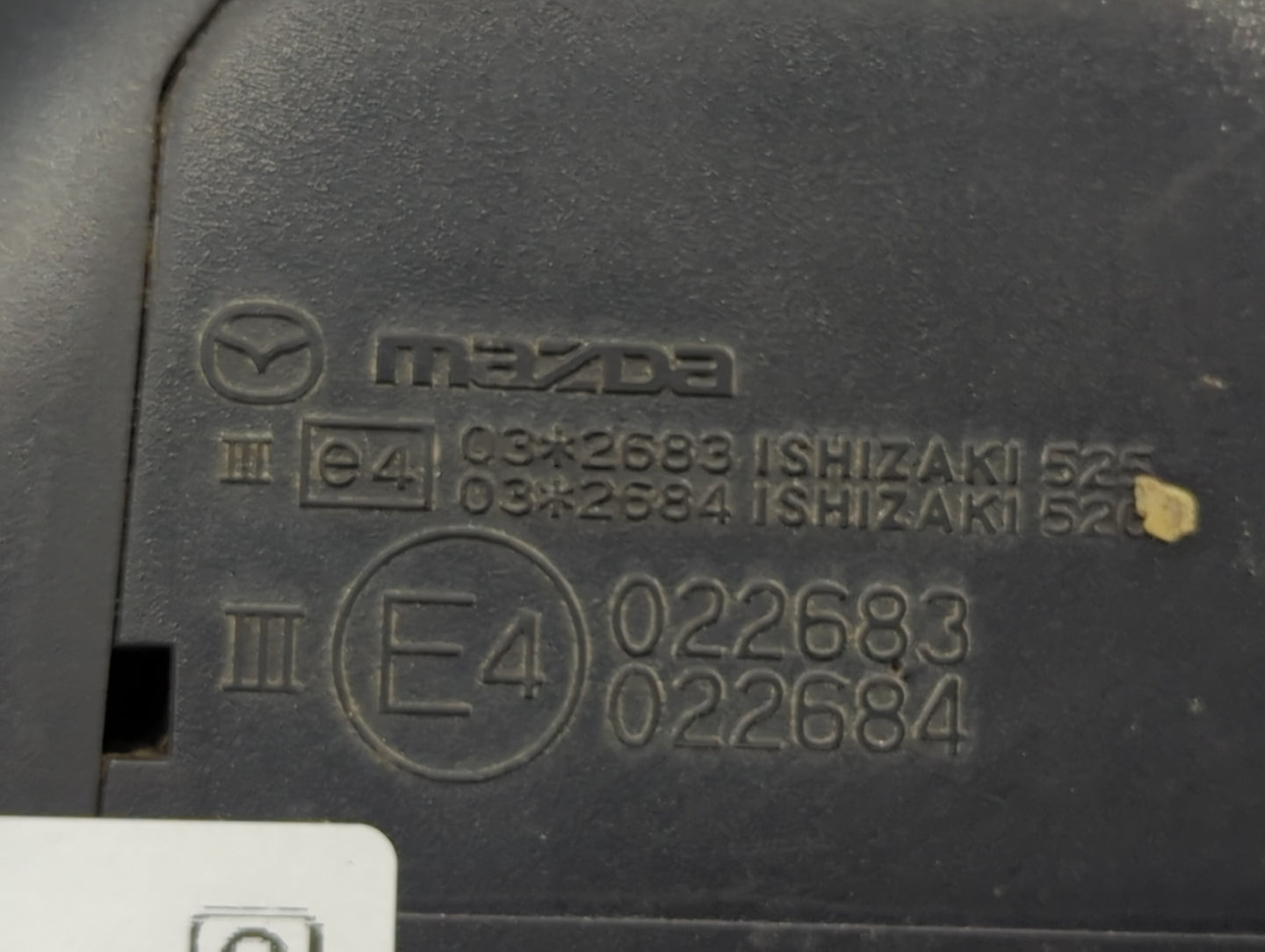 2010 Mazda Mazda3 Passenger Side View Mirror - Right Door Mirror OEM Used - Oemusedautoparts1.com