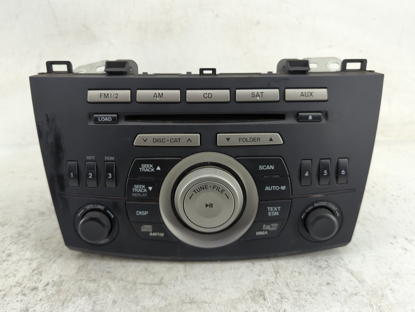2010 Mazda Mazda3 Radio AM FM Cd Player Receiver Replacement P/N:08K1B2499346 Fits OEM Used Auto Parts - Oemusedautoparts1.c