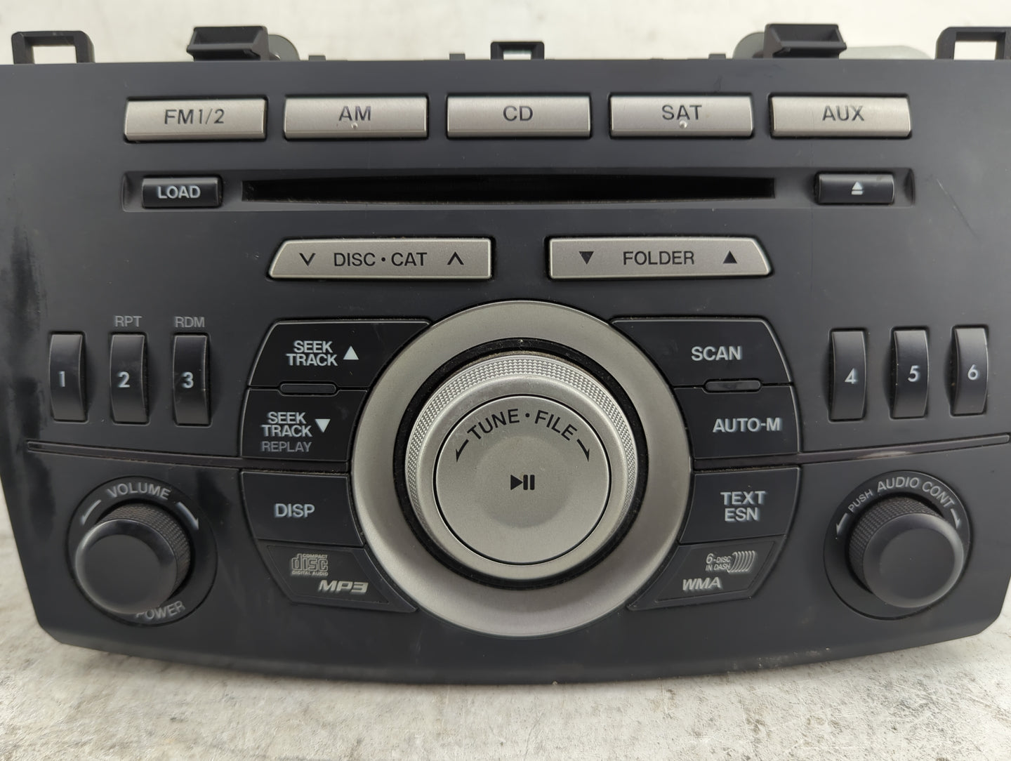 2010 Mazda Mazda3 Radio AM FM Cd Player Receiver Replacement P/N:08K1B2499346 Fits OEM Used Auto Parts - Oemusedautoparts1.c