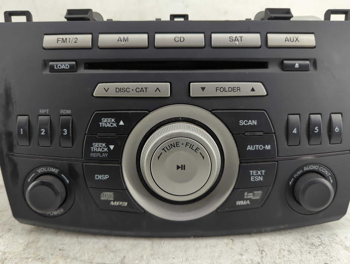 2010 Mazda Mazda3 Radio AM FM Cd Player Receiver Replacement P/N:08K1B2499346 Fits OEM Used Auto Parts - Oemusedautoparts1.c