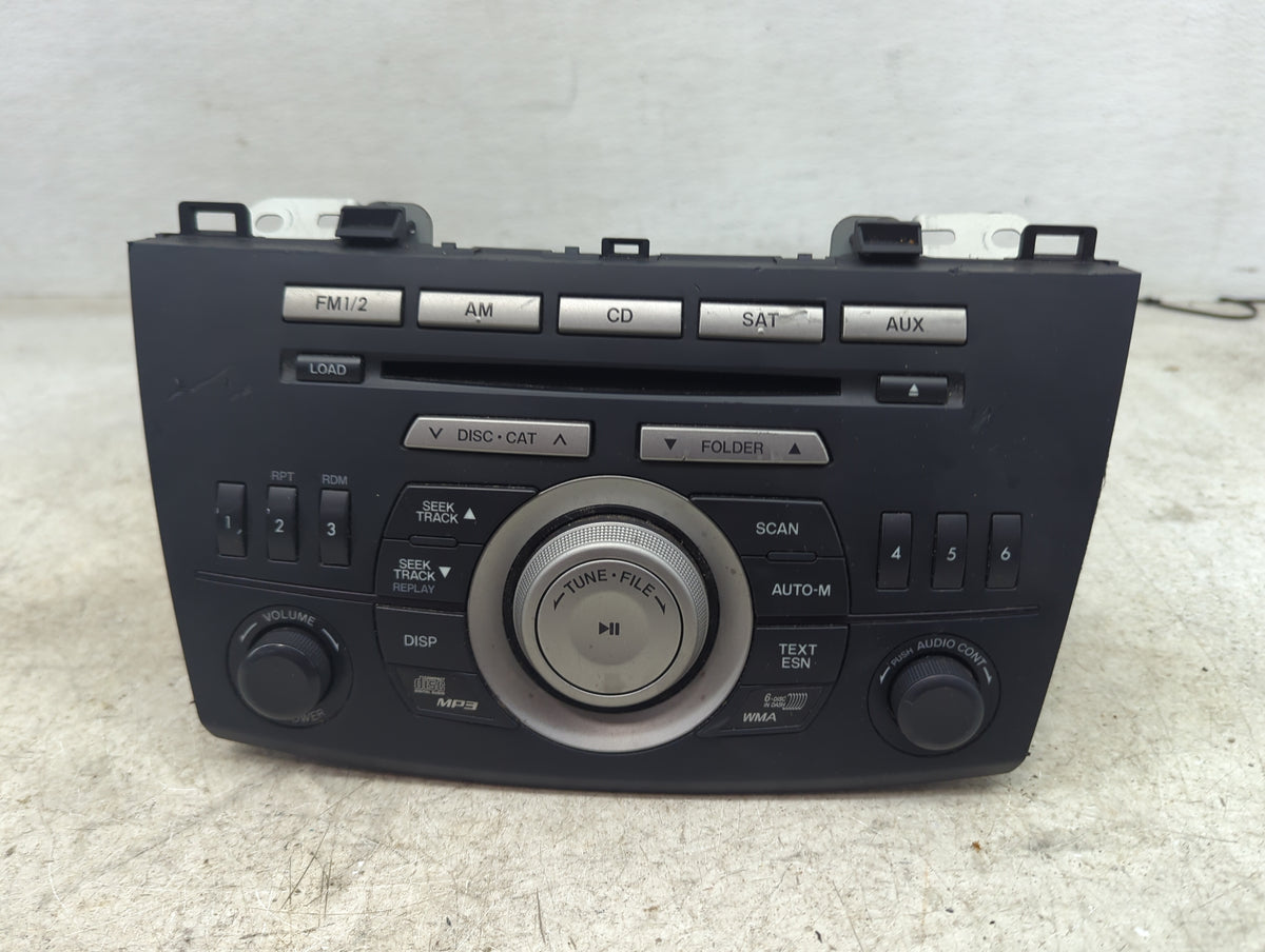 2010 Mazda Mazda3 Radio AM FM Cd Player Receiver Replacement P/N:BBM466ARXA CQ-EM6861AT Fits OEM Used Auto Parts - Oemusedau