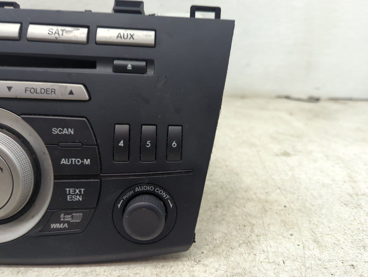 2010 Mazda Mazda3 Radio AM FM Cd Player Receiver Replacement P/N:BBM466ARXA CQ-EM6861AT Fits OEM Used Auto Parts - Oemusedau