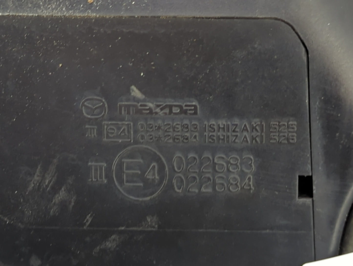 2010 Mazda Mazda3 Driver Side View Mirror - Left Door Mirror OEM Used - Oemusedautoparts1.com