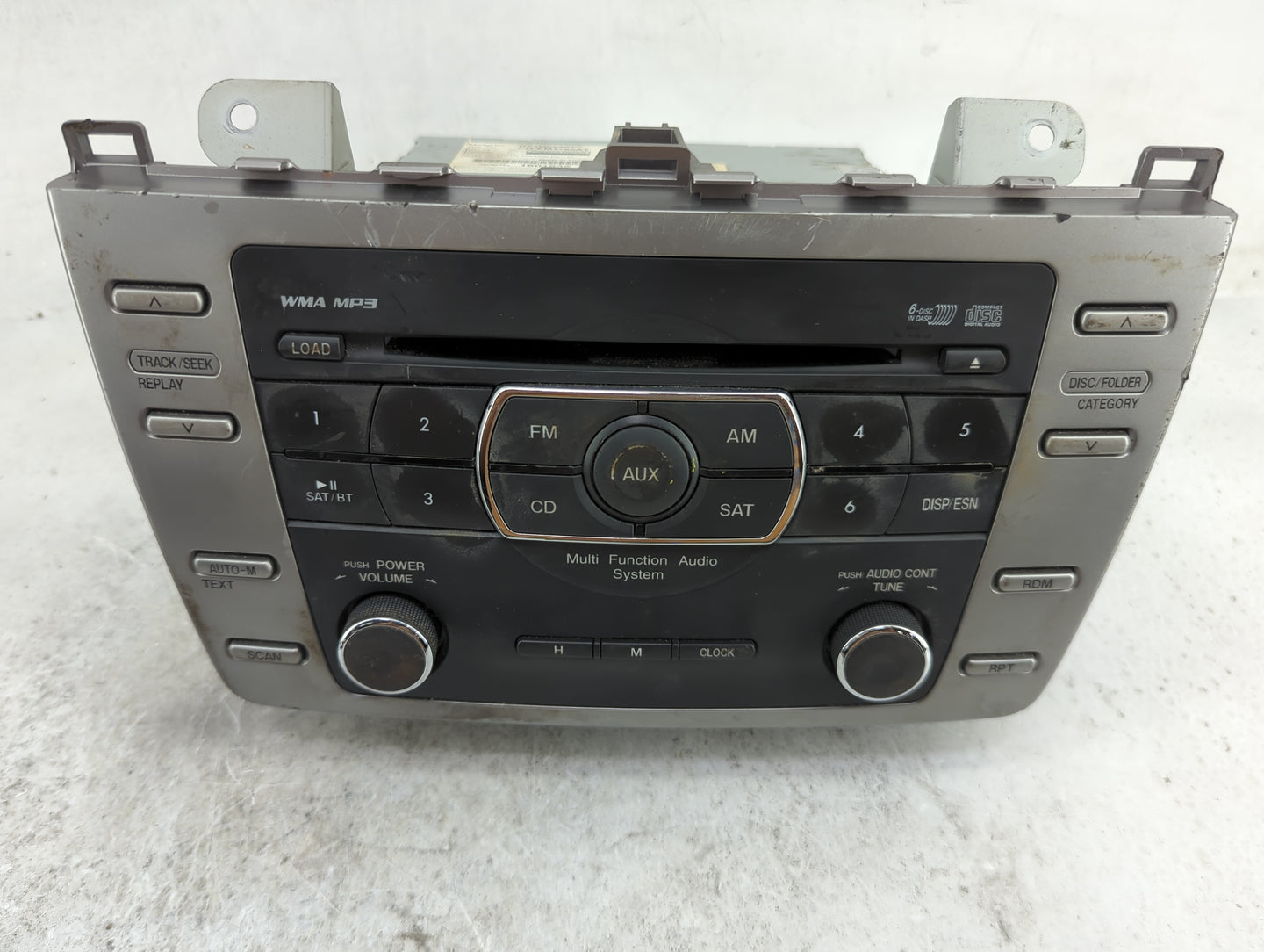 2010 Mazda Mazda6 Radio AM FM Cd Player Receiver Replacement P/N:GS4M669RXC CQ-EM4762AT Fits Fits 2009 OEM Used Auto Parts -