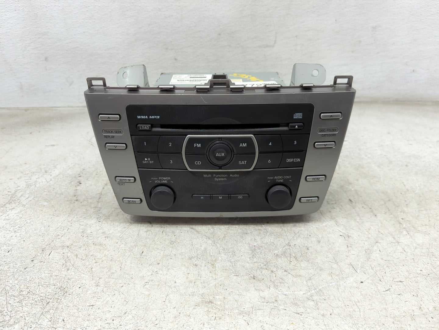 2010 Mazda Mazda6 Radio AM FM Cd Player Receiver Replacement P/N:GS3L669R0D CQ-JM4760AT Fits Fits 2009 OEM Used Auto Parts -
