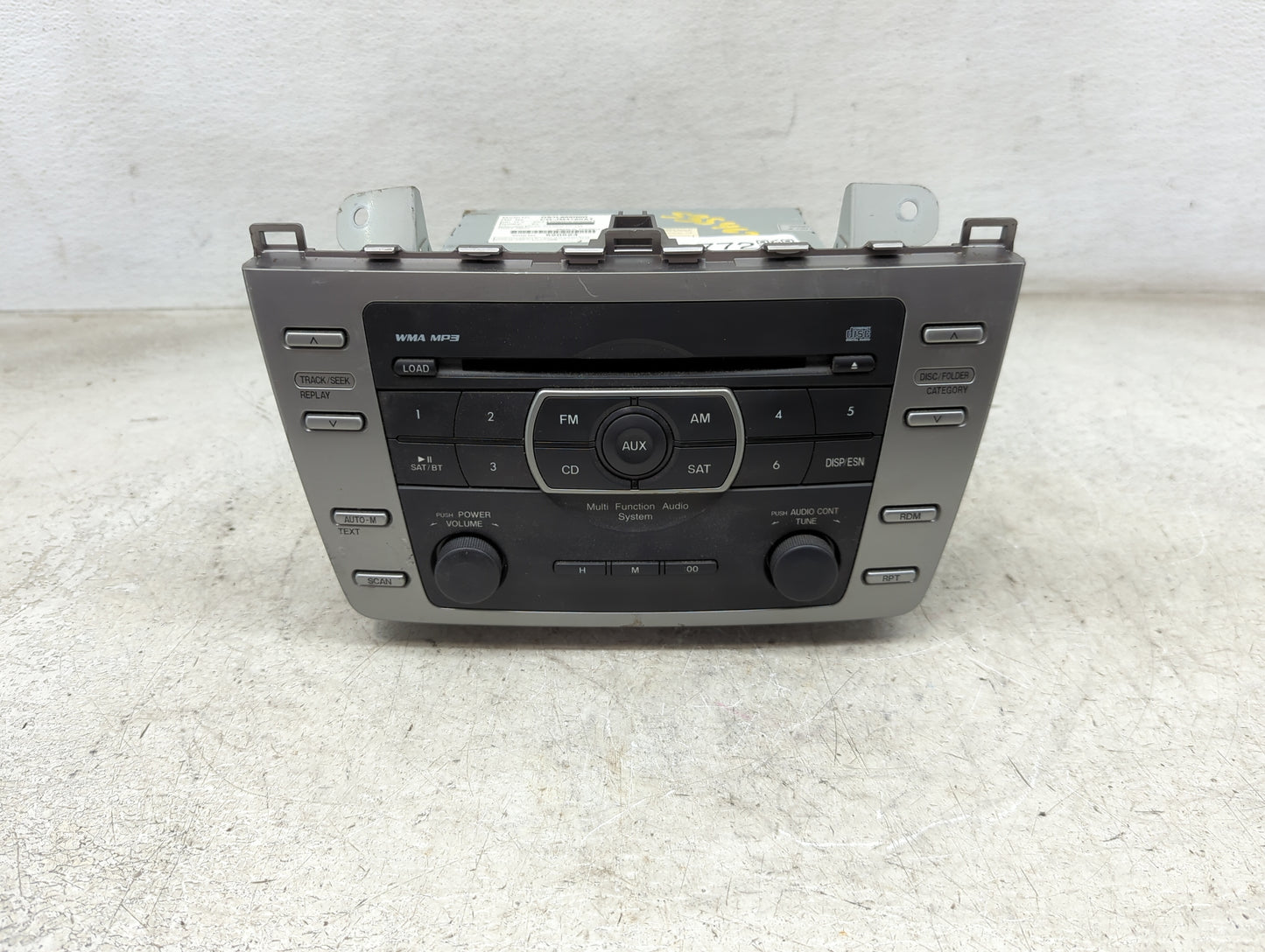 2010 Mazda Mazda6 Radio AM FM Cd Player Receiver Replacement P/N:GS3L669R0D CQ-JM4760AT Fits Fits 2009 OEM Used Auto Parts -