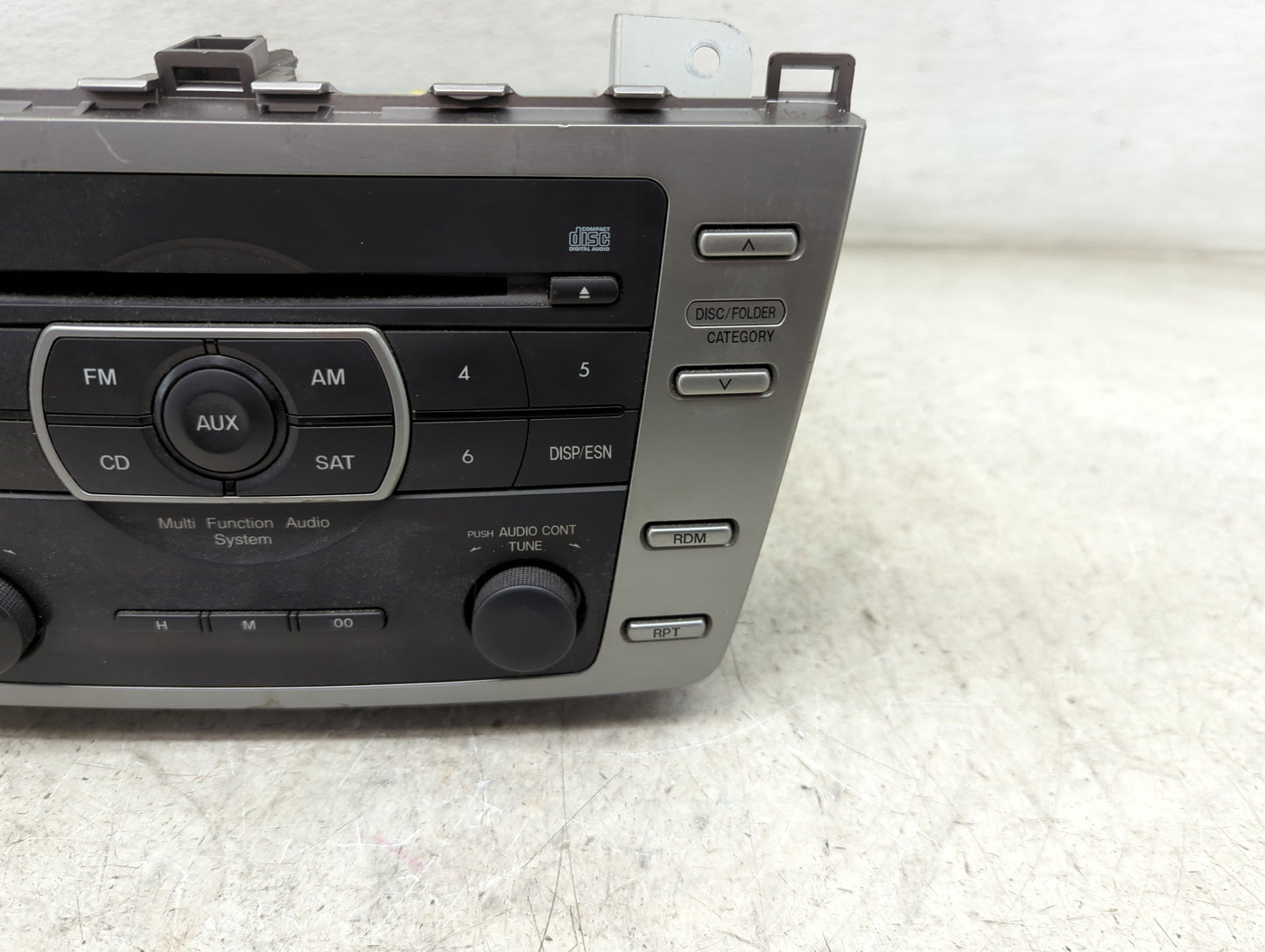 2010 Mazda Mazda6 Radio AM FM Cd Player Receiver Replacement P/N:GS3L669R0D CQ-JM4760AT Fits Fits 2009 OEM Used Auto Parts -