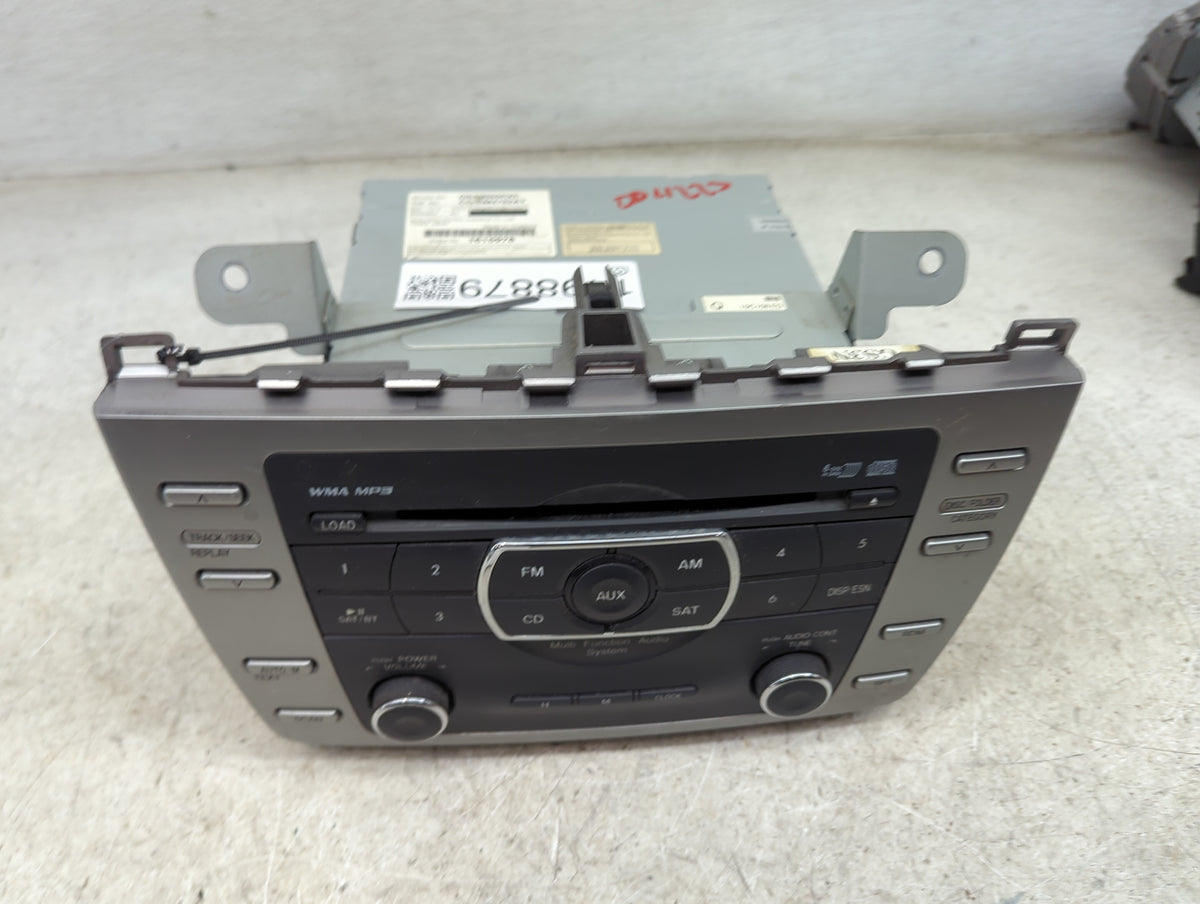 2010 Mazda Mazda6 Radio AM FM Cd Player Receiver Replacement P/N:GS4M669RXC CQ-EM4762AT Fits OEM Used Auto Parts - Oemusedau