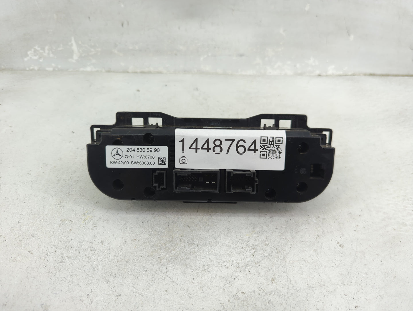 2010 Mercedes-Benz C-Class Climate Control Module Temperature AC/Heater Replacement P/N:2048305990 Fits Fits 2009 OEM Used A