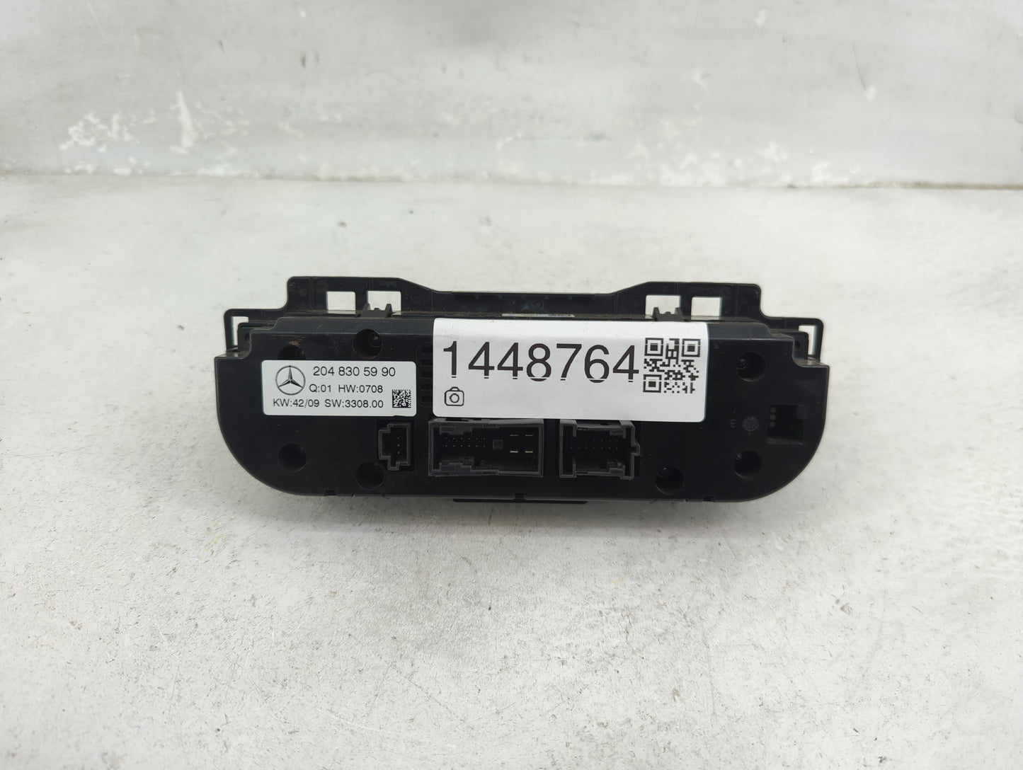 2010 Mercedes-Benz C-Class Climate Control Module Temperature AC/Heater Replacement P/N:2048305990 Fits Fits 2009 OEM Used A