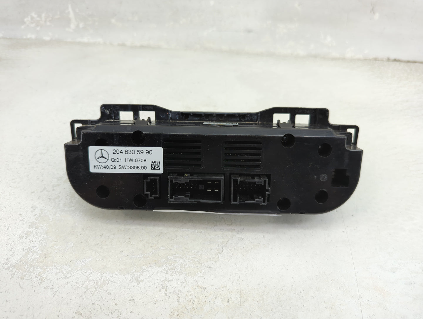 2010 Mercedes-Benz C-Class Climate Control Module Temperature AC/Heater Replacement P/N:2048305990 Fits Fits 2009 OEM Used A