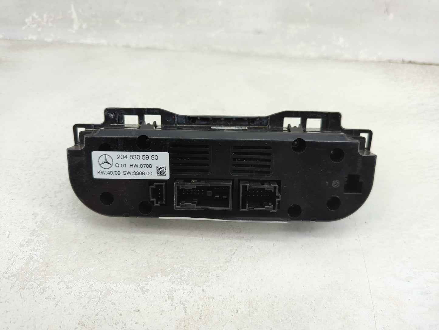 2010 Mercedes-Benz C-Class Climate Control Module Temperature AC/Heater Replacement P/N:2048305990 Fits Fits 2009 OEM Used A