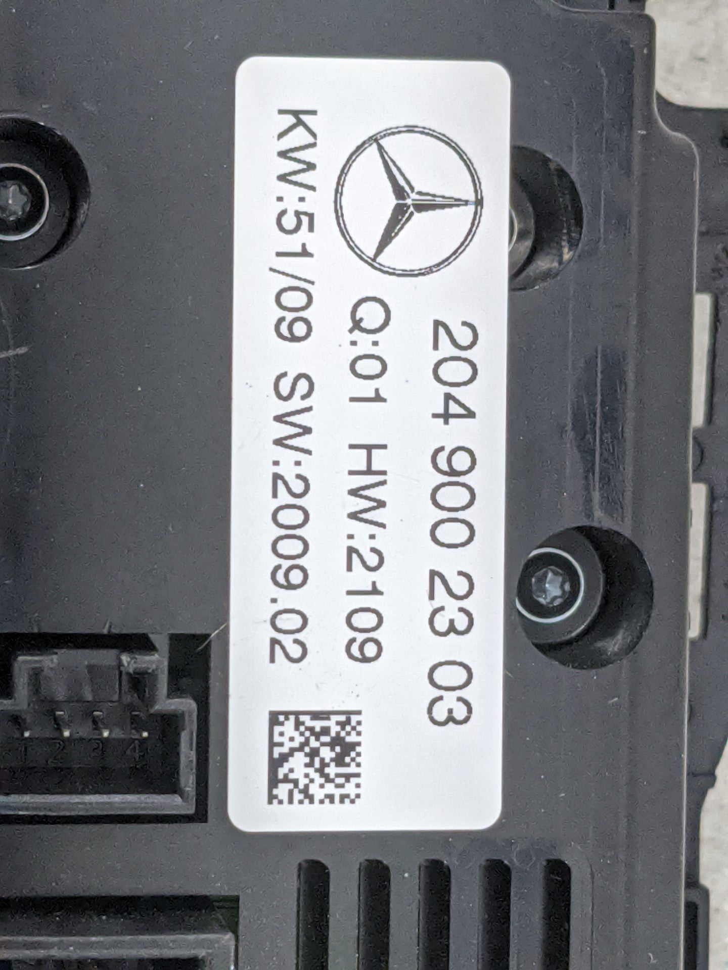 2010 Mercedes-Benz C-Class Climate Control Module Temperature AC/Heater Replacement P/N:204 900 23 03 Fits Fits 2009 OEM Use