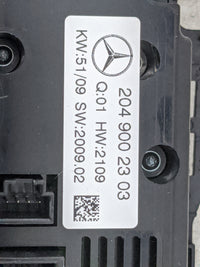 2010 Mercedes-Benz C-Class Climate Control Module Temperature AC/Heater Replacement P/N:204 900 23 03 Fits Fits 2009 OEM Use