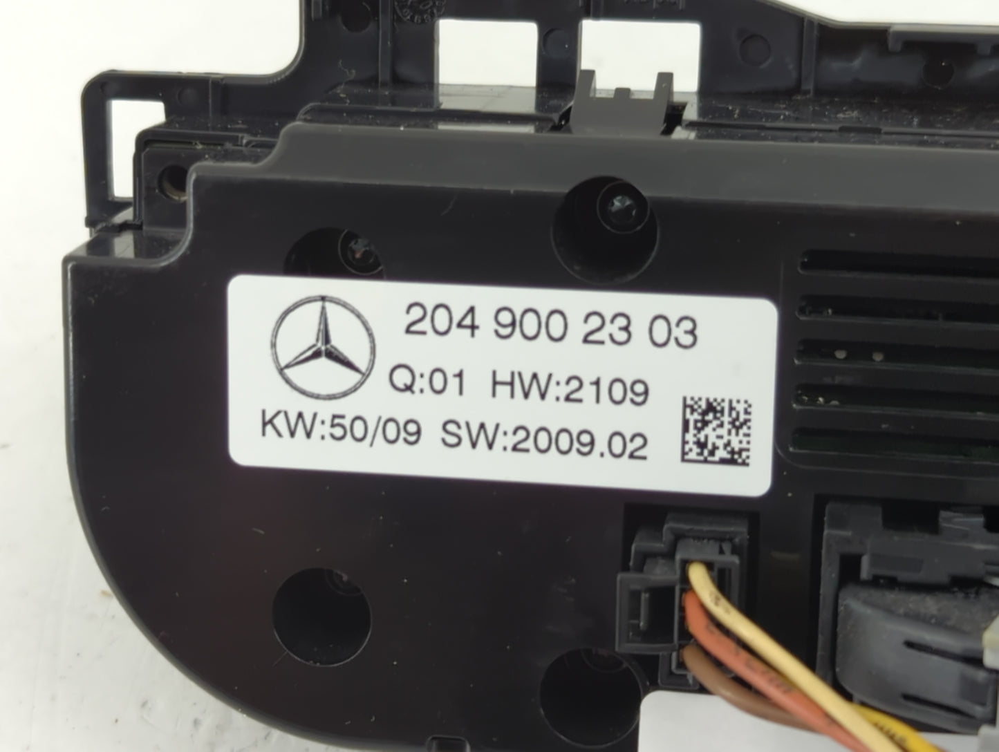 2009-2010 Mercedes-Benz C300 Climate Control Module Temperature AC/Heater Replacement P/N:204 900 23 03 Fits Fits 2009 2010 