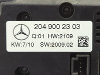 2009-2010 Mercedes-Benz C300 Climate Control Module Temperature AC/Heater Replacement P/N:209 900 23 03 Fits Fits 2009 2010 