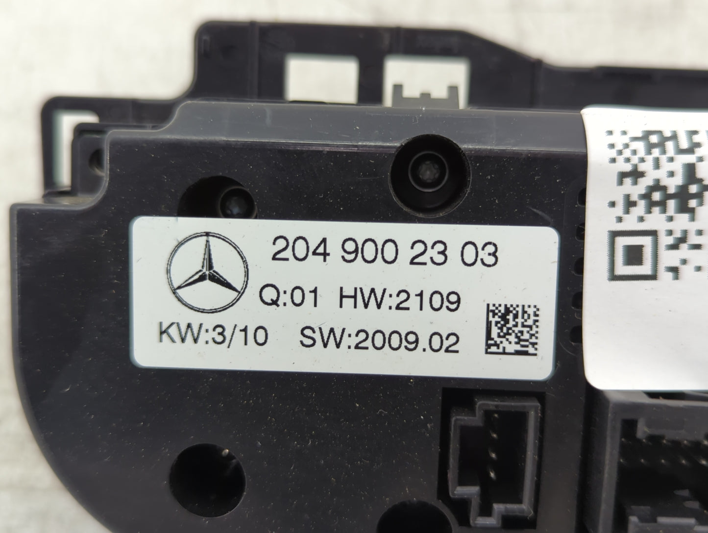 2009-2010 Mercedes-Benz C300 Climate Control Module Temperature AC/Heater Replacement P/N:204 900 23 03 Fits Fits 2009 2010 