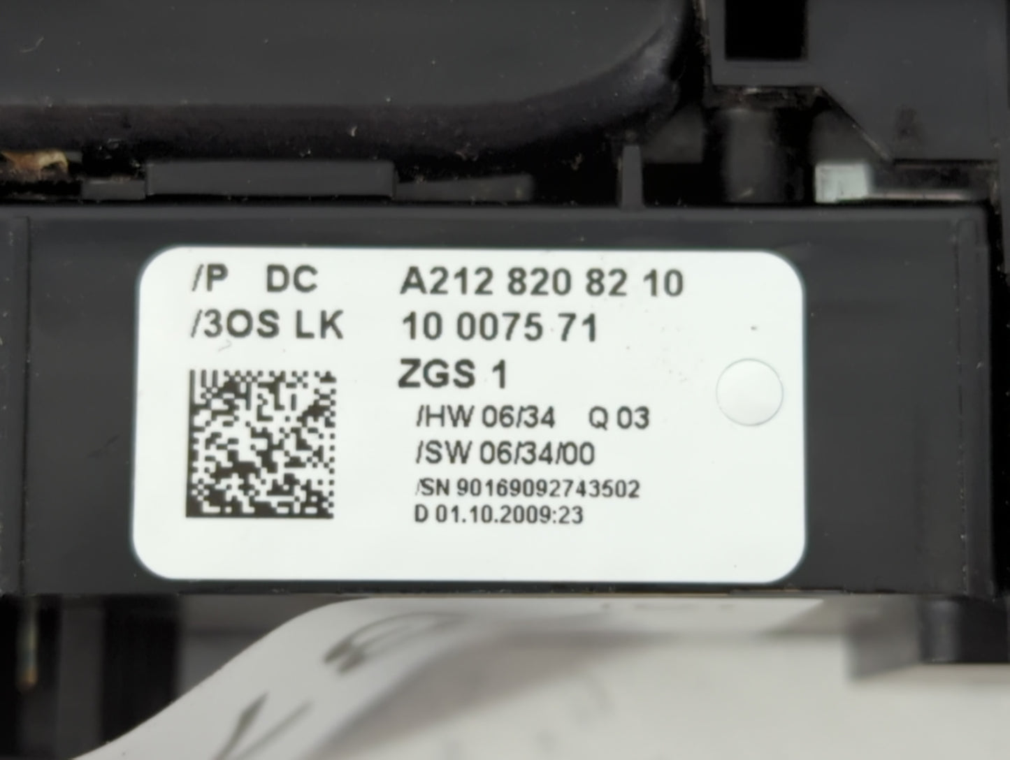 2008-2014 Mercedes-Benz C300 Master Power Window Switch Replacement Driver Side Left P/N:10 0075 71 A212 820 82 10 Fits OEM 
