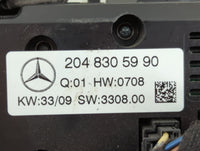 2009-2010 Mercedes-Benz C300 Climate Control Module Temperature AC/Heater Replacement P/N:204 830 59 90 Fits Fits 2009 2010 