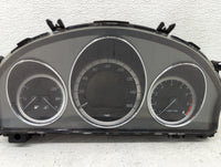 2010 Mercedes-Benz C350 Instrument Cluster Speedometer Gauges P/N:A2049005502 A2C53372295 Miles: Fits OEM Used Auto Parts - 