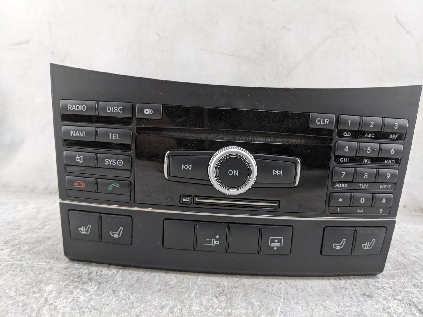 2010 Mercedes-Benz E-Class Radio AM FM Cd Player Receiver Replacement P/N:A2129008604 A2128700789, A2129025001 Fits OEM Used