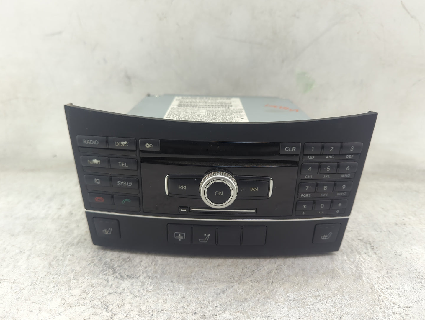 2010 Mercedes-Benz E-Class Radio AM FM Cd Player Receiver Replacement P/N:A2129008604 A2128700789, A2129025001 Fits Fits 201