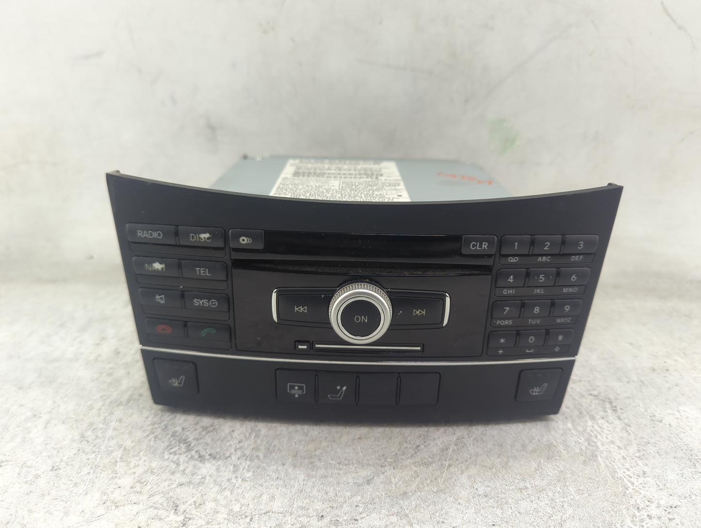 2010 Mercedes-Benz E-Class Radio AM FM Cd Player Receiver Replacement P/N:A2129008604 A2128700789, A2129025001 Fits Fits 201
