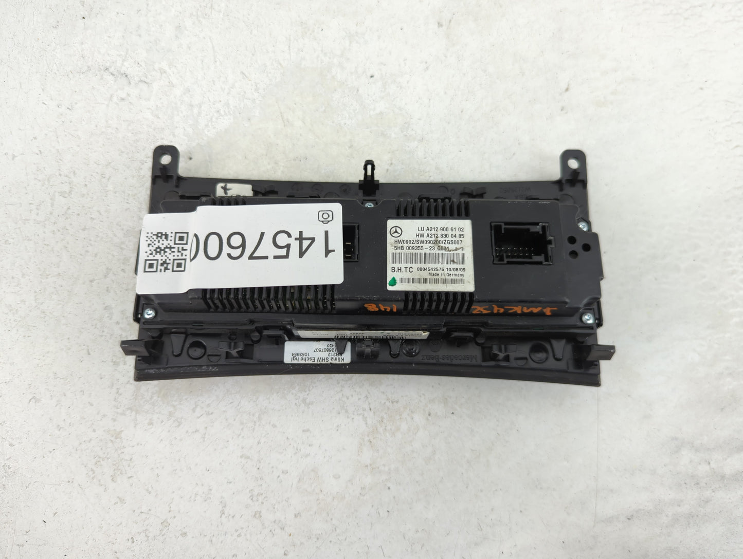 2010 Mercedes-Benz E350 Climate Control Module Temperature AC/Heater Replacement P/N:A212 830 04 85 A212 900 61 02 Fits OEM 