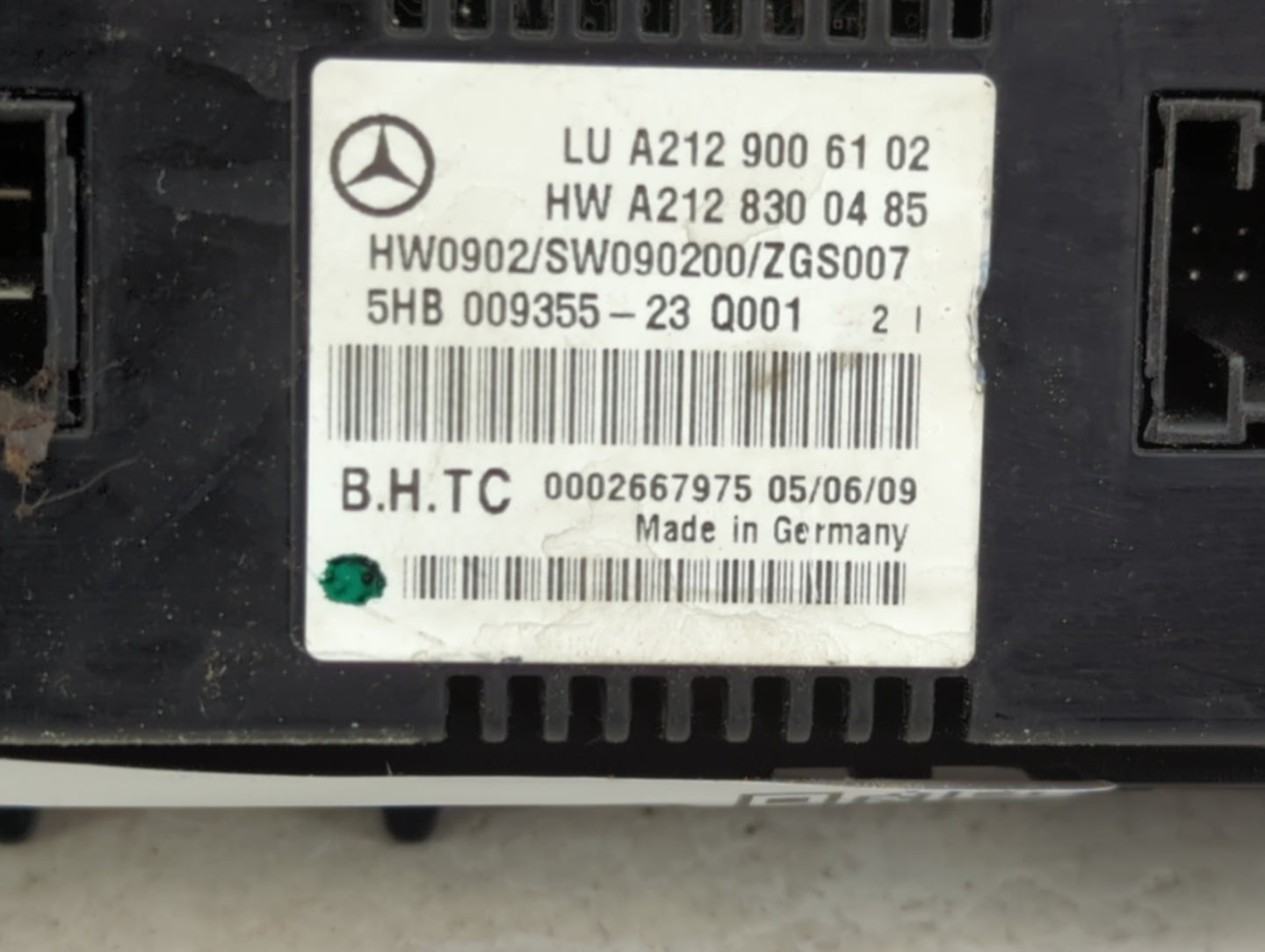 2010 Mercedes-Benz E350 Climate Control Module Temperature AC/Heater Replacement P/N:A212 830 04 85 A212 900 61 02 Fits OEM 