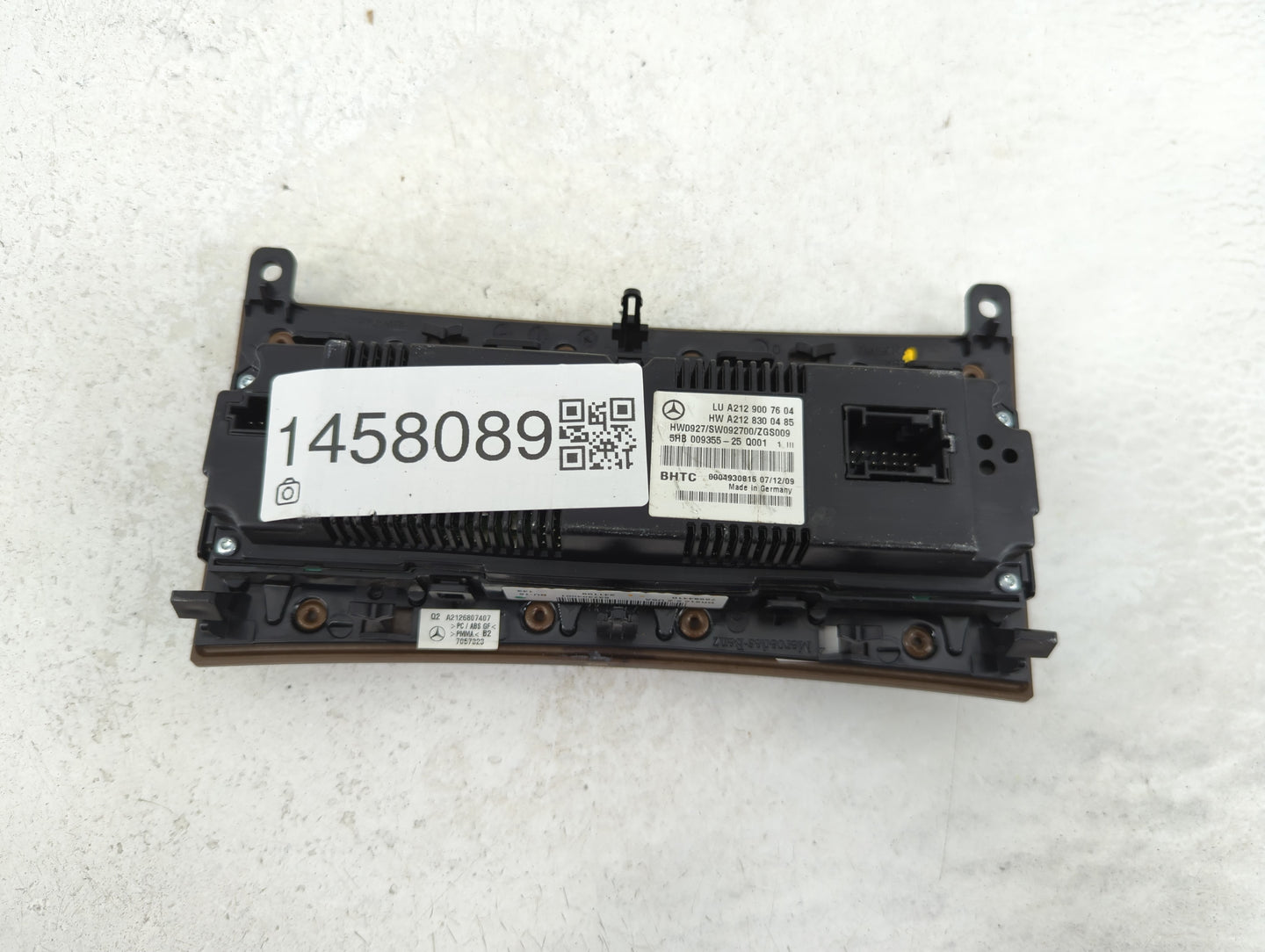 2010 Mercedes-Benz E350 Climate Control Module Temperature AC/Heater Replacement P/N:A212 830 04 85 A212 900 76 04 Fits OEM 