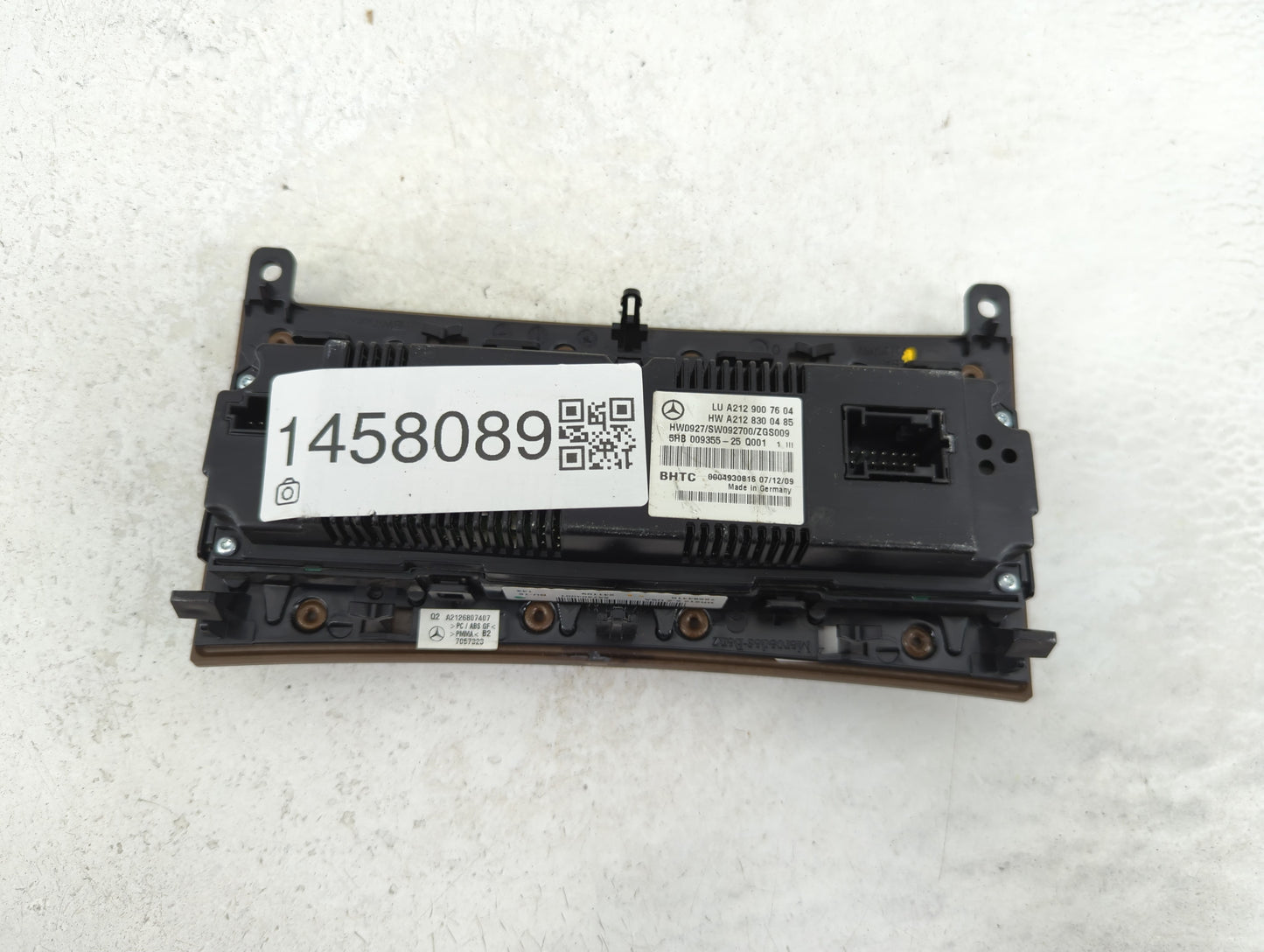 2010 Mercedes-Benz E350 Climate Control Module Temperature AC/Heater Replacement P/N:A212 830 04 85 A212 900 76 04 Fits OEM 