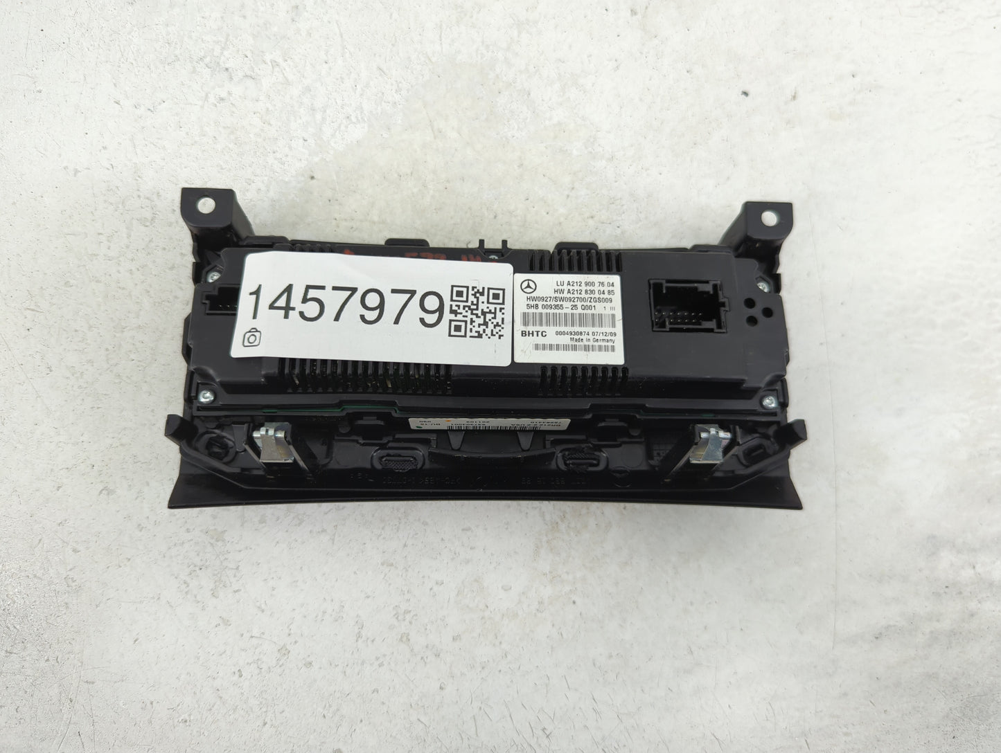 2010 Mercedes-Benz E550 Climate Control Module Temperature AC/Heater Replacement P/N:A212 830 04 85 A212 900 76 04 Fits OEM 