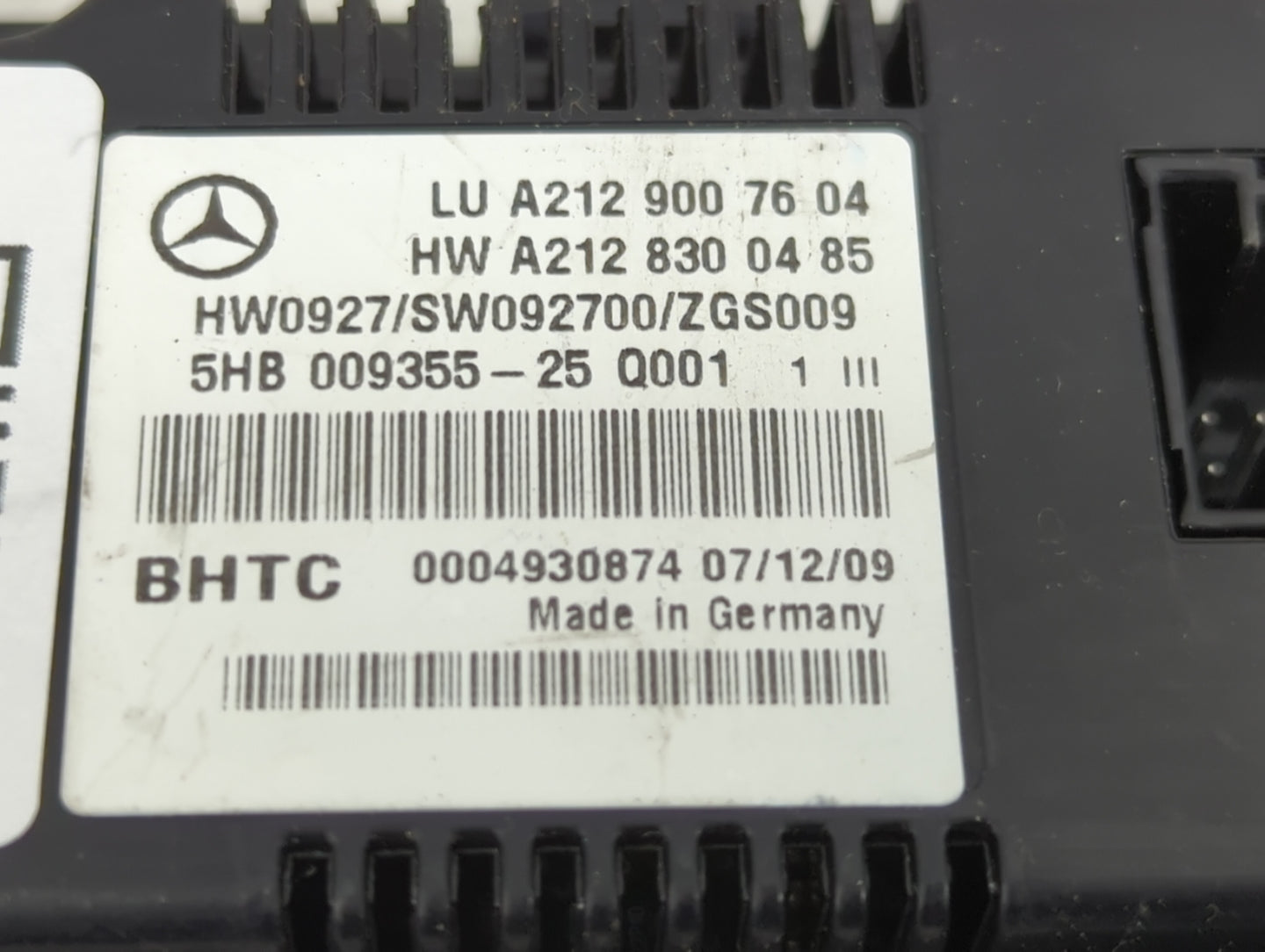 2010 Mercedes-Benz E550 Climate Control Module Temperature AC/Heater Replacement P/N:A212 830 04 85 A212 900 76 04 Fits OEM 