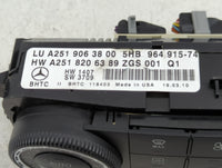 2010-2012 Mercedes-Benz Gl550 Climate Control Module Temperature AC/Heater Replacement P/N:A251 906 38 00 Fits OEM Used Auto