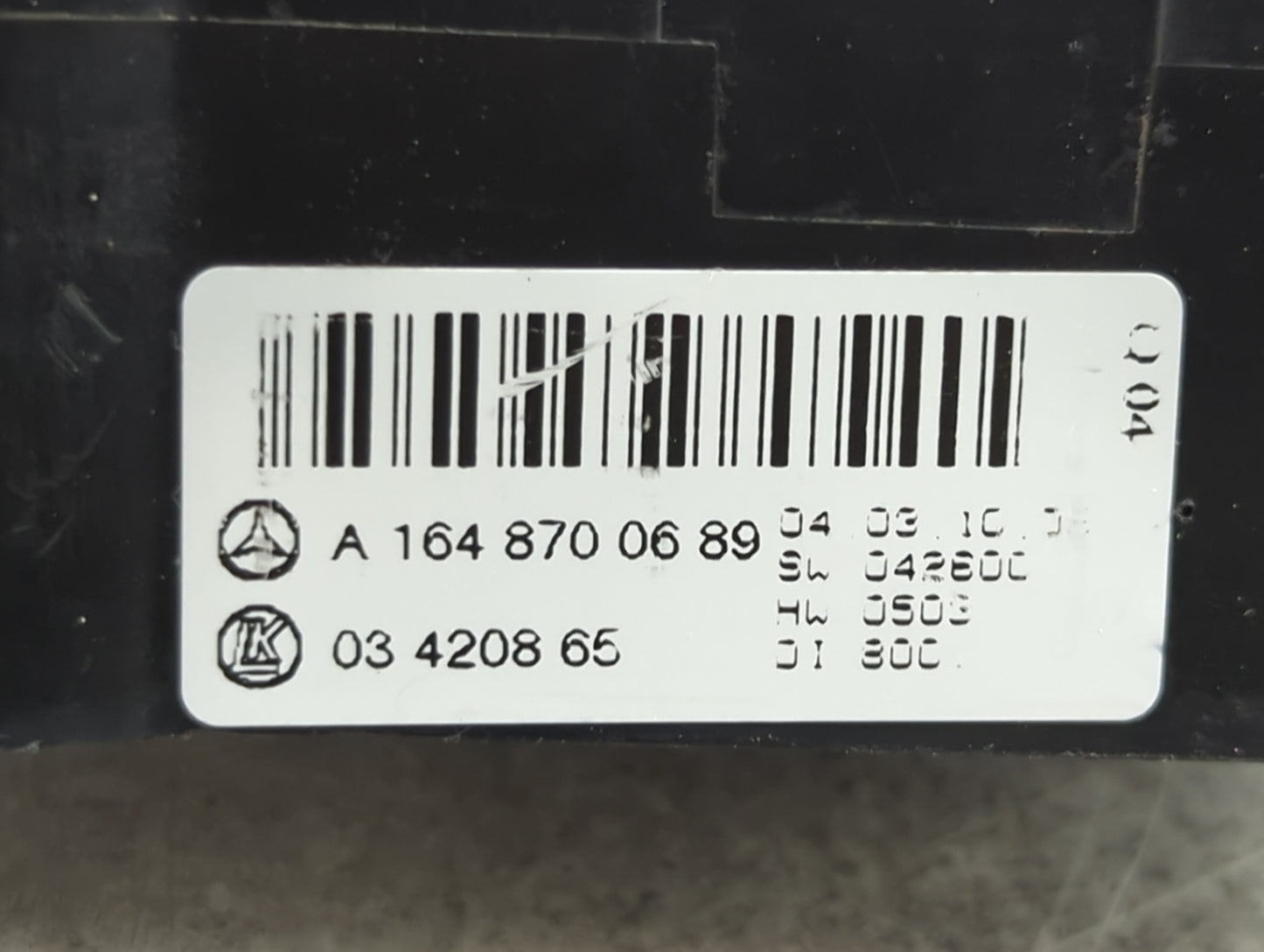 2010 Mercedes-Benz Gl550 Climate Control Module Temperature AC/Heater Replacement P/N:A1648700689 0342086504 Fits OEM Used A