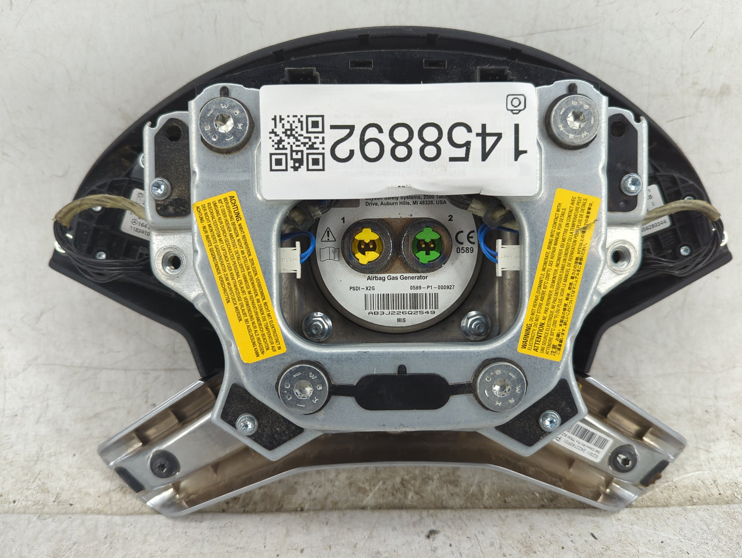2010 Mercedes-benz Gl550 Air Bag Driver Left Steering Wheel Mounted - Oemusedautoparts1.com