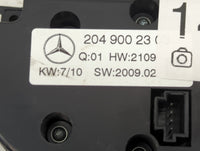 2010 Mercedes-Benz Glk350 Climate Control Module Temperature AC/Heater Replacement P/N:2049002303 Fits OEM Used Auto Parts -