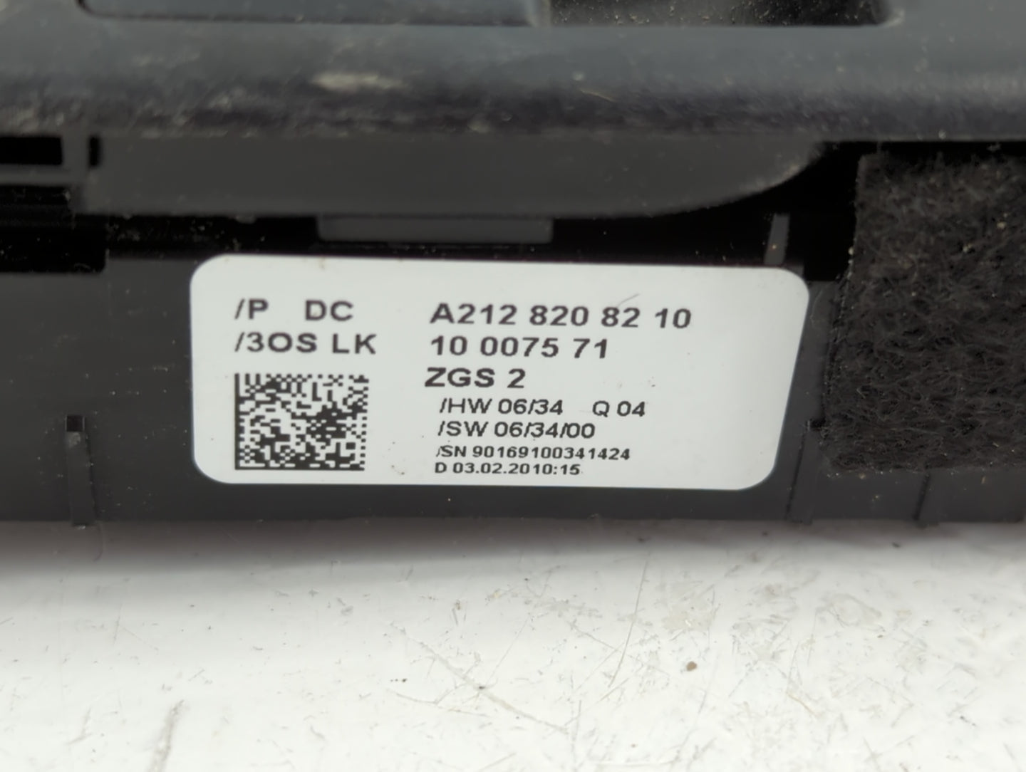 2010-2015 Mercedes-Benz Glk350 Master Power Window Switch Replacement Driver Side Left P/N:A212 820 82 10 Fits OEM Used Auto