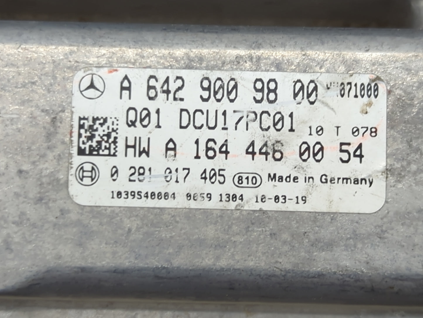 Mercedes-benz Ml Diesel Control Module - Oemusedautoparts1.com