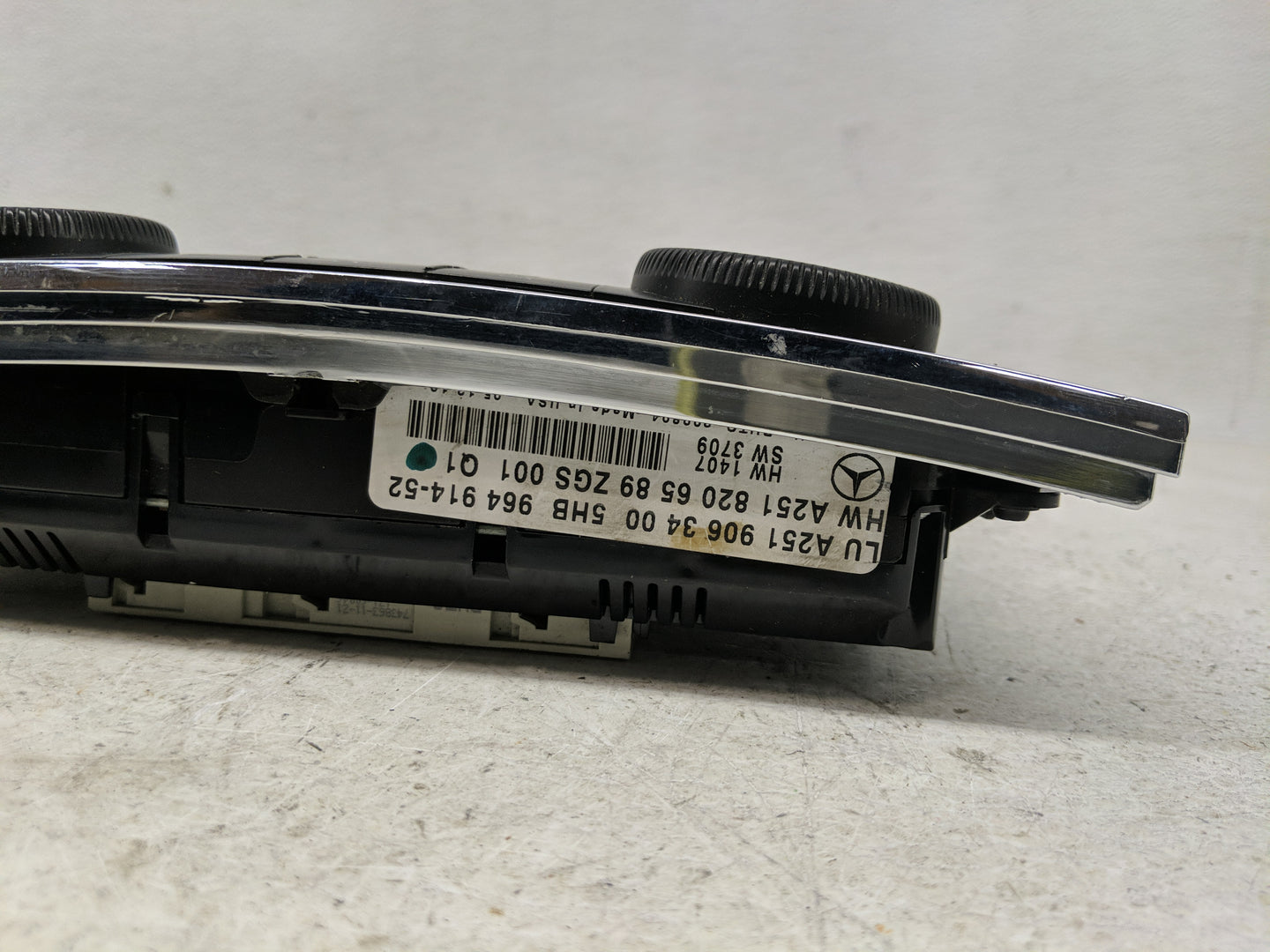 2010 Mercedes-Benz Ml250 Climate Control Module Temperature AC/Heater Replacement P/N:A251 906 34 00 Fits Fits 2011 2012 201