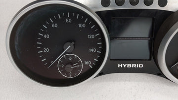 2010-2011 Mercedes-Benz Ml450 Instrument Cluster Speedometer Gauges P/N:A164 900 95 00 1649009500 Fits Fits 2010 2011 OEM Used Auto Parts