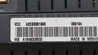 2010-2011 Mercedes-Benz Ml450 Instrument Cluster Speedometer Gauges P/N:A164 900 95 00 1649009500 Fits Fits 2010 2011 OEM Us