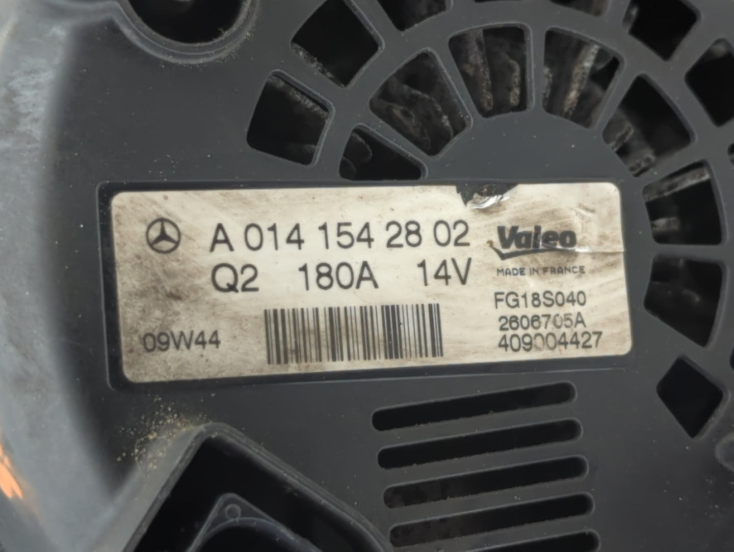 2010-2013 Mercedes-Benz S400 Alternator Replacement Generator Charging Assembly Engine OEM P/N:A0141542802 A 014 154 28 02 F