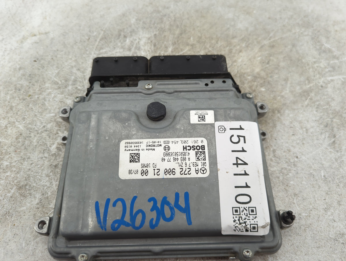 2010 Mercedes E-Class PCM Engine Control Computer ECU ECM PCU OEM P/N:A 272 900 21 00 0 261 209 454 Fits Fits 2009 2011 2012