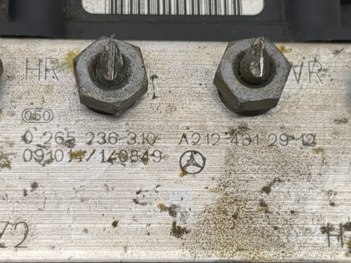 2010 Mercedes E350 Anti-Lock Brake ABS Pump Module Actuator OEM P/N:0265236310 A2124312912, 0265951213, 99012K6662 Fits OEM 