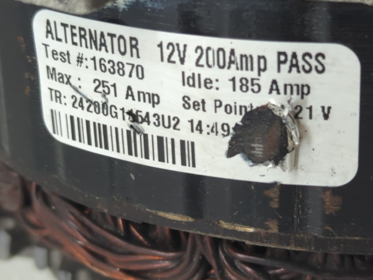 2009-2011 Mercury Grand Marquis Alternator Replacement Generator Charging Assembly Engine OEM P/N:22104249 Fits OEM Used Aut