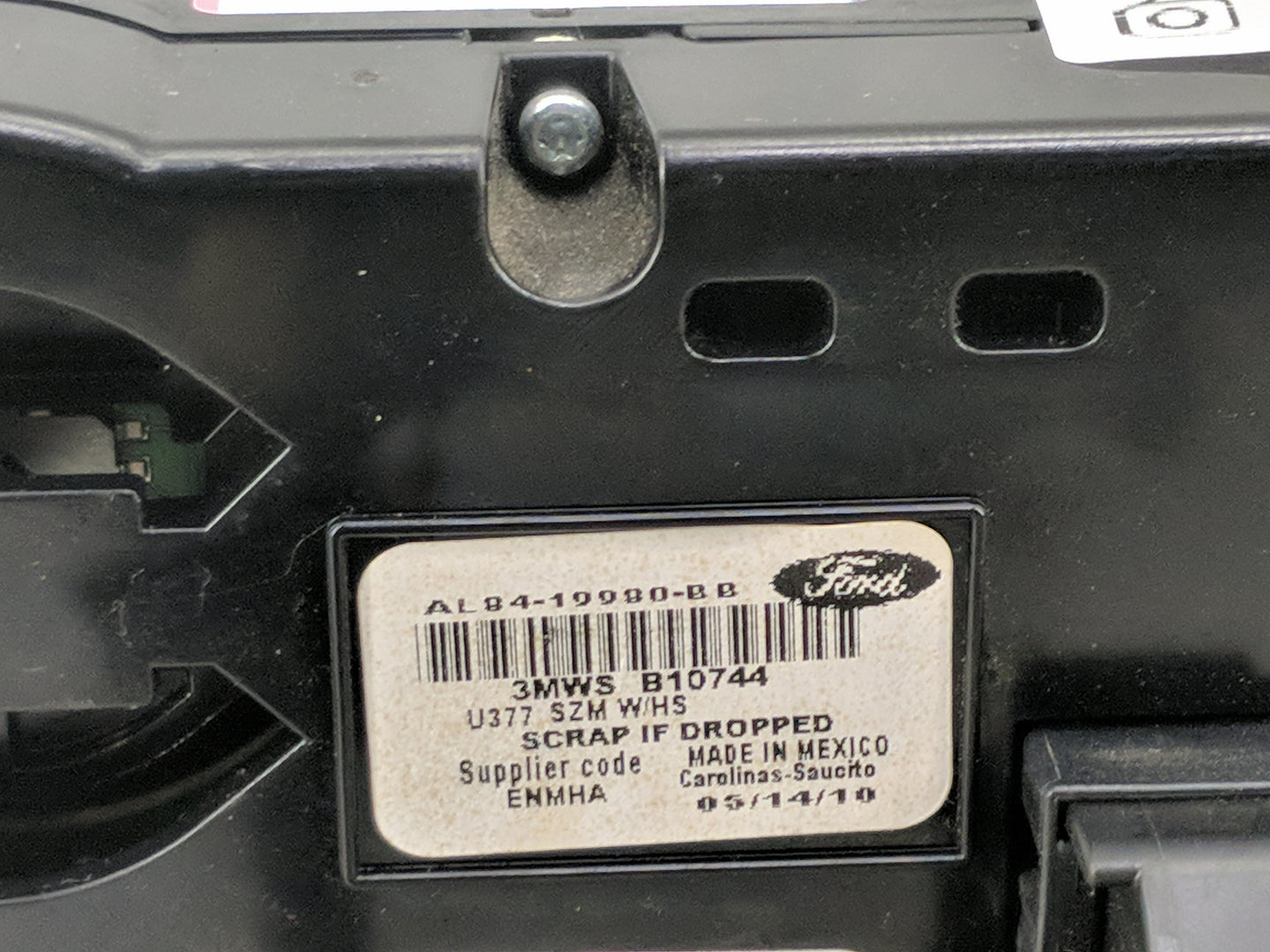 2010-2011 Mercury Mariner Climate Control Module Temperature AC/Heater Replacement P/N:AL84-19980-BB AL8419980BB Fits OEM Us