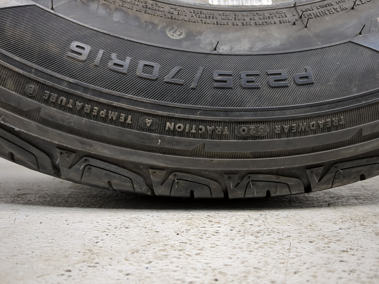 Used Tire P325/70R16 FIRESTONE DESTINATION LE2 107T - Tread Depth 6.5/32 - Oemusedautoparts1.com